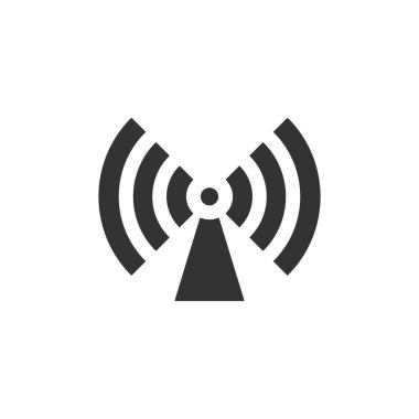 Radio wave icon isolated on white background. Wireless symbol modern, simple, vector, icon for website design, mobile app, ui. Vector Illustration