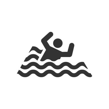 Swimmer icon isolated on white background. Beach symbol modern, simple, vector, icon for website design, mobile app, ui. Vector Illustration