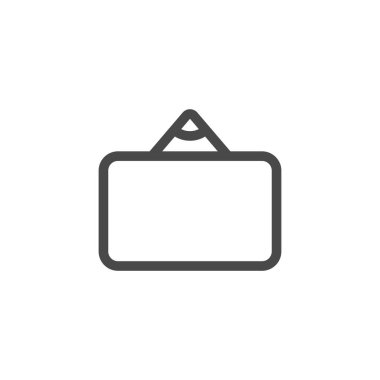 Arkaplanda simge simgesi izole edildi. Etiket sembolü modern, basit, vektör, web sitesi tasarımı simgesi, mobil uygulama, ui. Vektör İllüstrasyonu