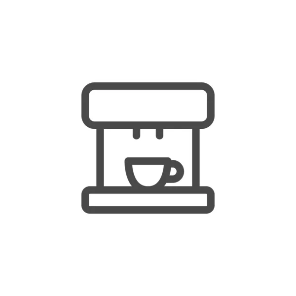 白い背景に分離されたEspressoマシンアイコン ウェブサイトのデザイン モバイルアプリ Uiのための現代的な シンプルでベクトル アイコンコーヒーメーカーのシンボル ベクターイラスト — ストックベクタ