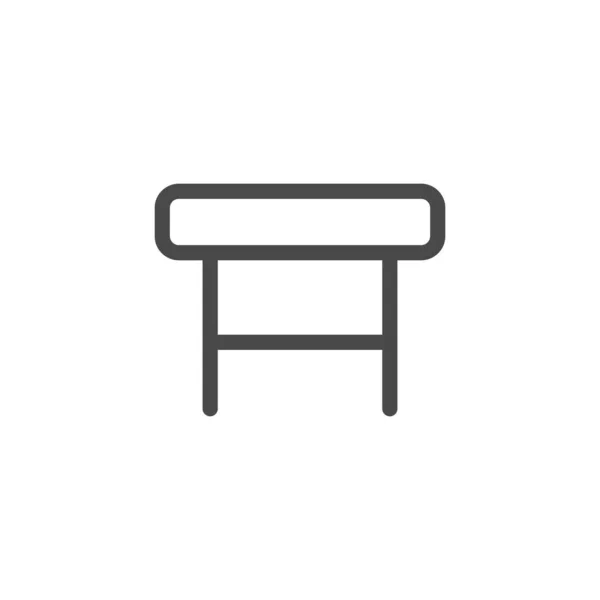 Tischsymbol Isoliert Auf Weißem Hintergrund Möbel Symbol Modern Einfach Vektor — Stockvektor