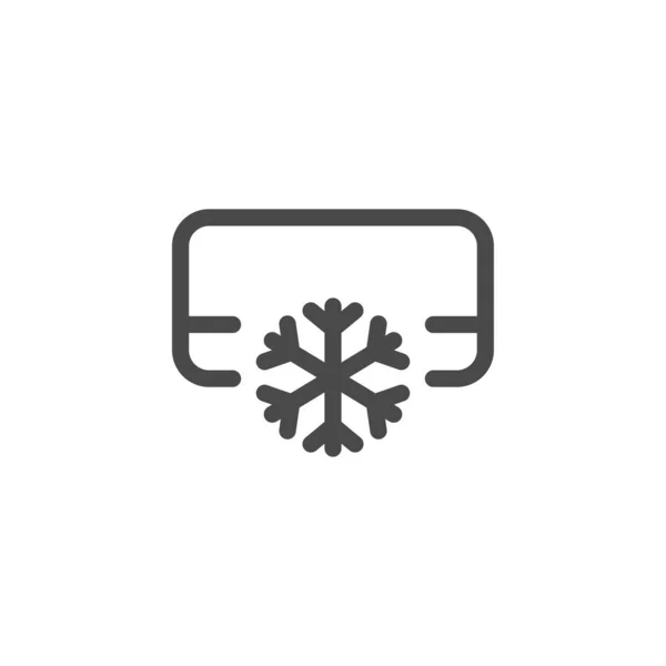 Κλιματιστικό Εικονίδιο Που Απομονώνεται Λευκό Φόντο Cool Mode Σύμβολο Σύγχρονο — Διανυσματικό Αρχείο
