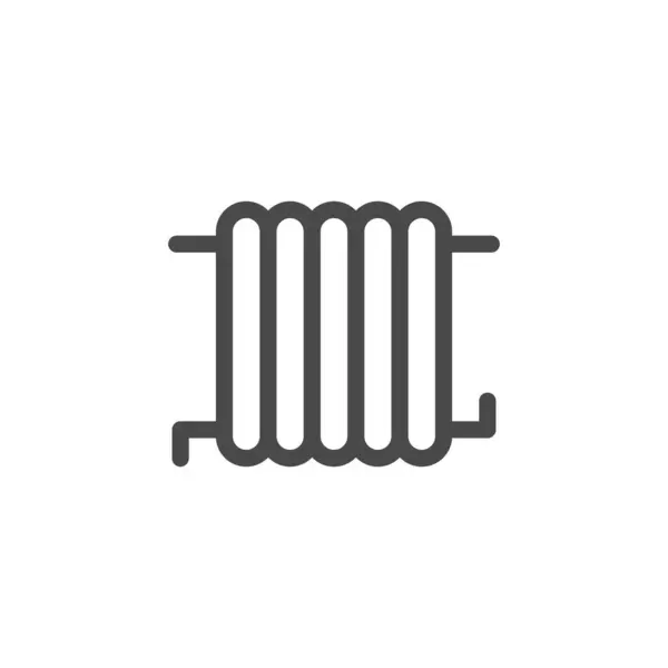 Kühlersymbol Isoliert Auf Weißem Hintergrund Heizung Symbol Modern Einfach Vektor — Stockvektor
