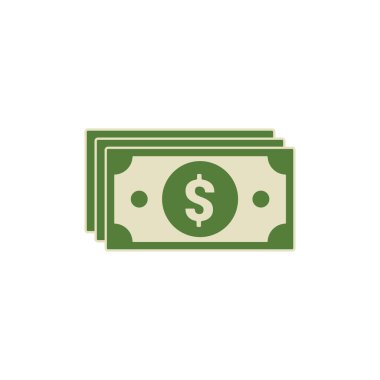 Beyaz arkaplanda dolar simgesi izole edildi. Para sembolü modern, basit, vektör, web sitesi tasarımı için simge, mobil uygulama, ui. Vektör İllüstrasyonu