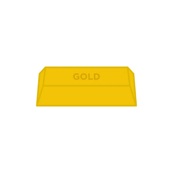 Złota Ikona Monety Wyizolowana Białym Tle Symbol Bogactwa Nowoczesny Prosty — Wektor stockowy