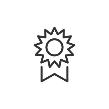 Sertifika simgesi beyaz arkaplanda izole edildi. Eğitim sembolü modern, basit, vektör, web sitesi tasarımı için simge, mobil uygulama, ui. Vektör İllüstrasyonu