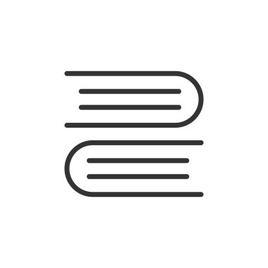 Beyaz arka planda izole edilmiş iki kitap simgesi. Eğitim sembolü modern, basit, vektör, web sitesi tasarımı için simge, mobil uygulama, ui. Vektör İllüstrasyonu