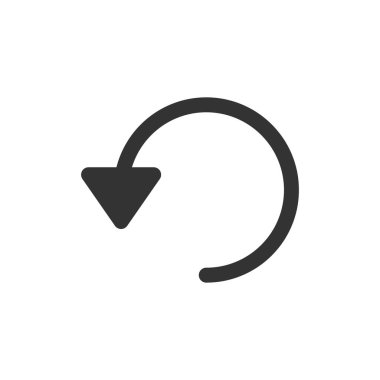 Beyaz arkaplanda izole edilmiş simgeyi tazele. Web sitesi tasarımı için modern, basit, vektör simgesi, mobil uygulama, ui. Vektör İllüstrasyonu