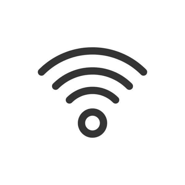 Ícone Wifi Isolado Fundo Branco Símbolo Rede Moderno Simples Vetor — Vetor de Stock