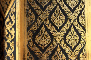 Tayland 'daki tapınak penceresi.