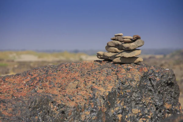 Closeup Stack Stones Thailand — Stock Photo, Image