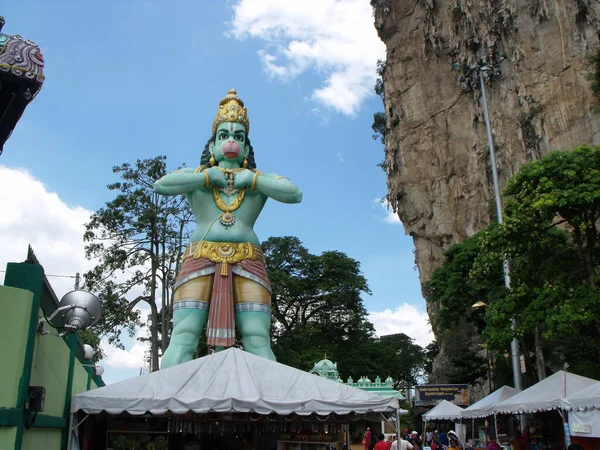 Grotte Batu Kuala Lumpur Malesia Gennaio 2016 Grande Statua Hanuman — Foto Stock