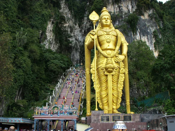 Batu Mağaraları Kuala Lumpur Malezya Ocak 2016 Nsanlar Murugan Altın — Stok fotoğraf