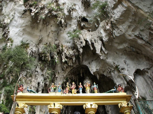 Jaskinie Batu Kuala Lumpur Malezja Stycznia 2016 Rzeźby Schodach Jaskiń — Zdjęcie stockowe