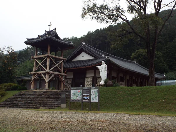 2016年10月3日 全羅北道 道家カトリック教会 韓国初の韓屋式カトリック教会 — ストック写真