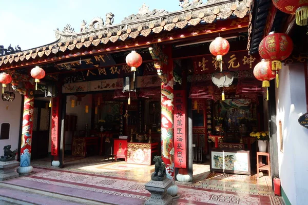 Hoi Vietnã Outubro 2020 Templo Quintal Salão Assembléia Templo Chinês — Fotografia de Stock