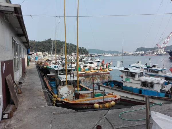 Dadaepo Busan Corée Sud Septembre 2017 Bateaux Pêche Sur Une — Photo