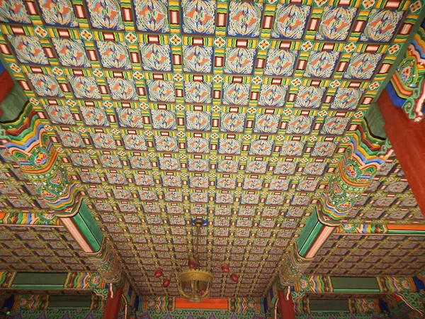 Seoul South Korea October 2016 Decorated Ceiling Old Wooden House — Stock Photo, Image
