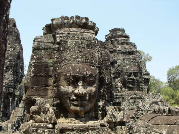 Siem Reap Cambodia 2016 Angkor 크메르 단지에 사원에서 새겨진 — 스톡 사진