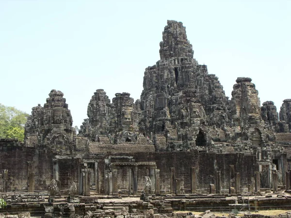 Siem Reap Cambodja April 2016 Algemeen Zicht Bayon Tempel Het — Stockfoto