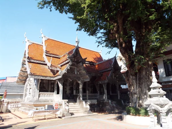 Chiang Mai Tailândia Dezembro 2018 Fachada Principal Templo Wat Muen — Fotografia de Stock