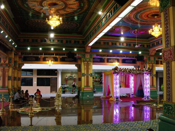Kuala Lumpur Malasia Enero 2016 Salón Principal Del Templo Sri — Foto de Stock
