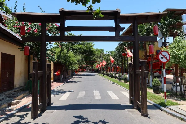 Hoi Vietnam Mai 2021 Arc Entrée Situé Sur Rue Nguyen — Photo