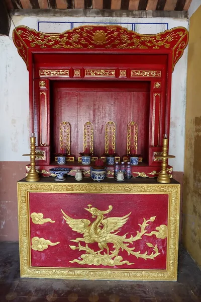 Hoi Vietnam Mayo 2021 Altar Derecho Sala Principal Del Templo —  Fotos de Stock