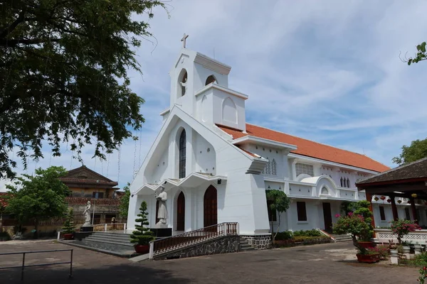 Hoi Vietnam Juli 2021 Sidovy Över Nha Tho Katolska Kyrkan — Stockfoto