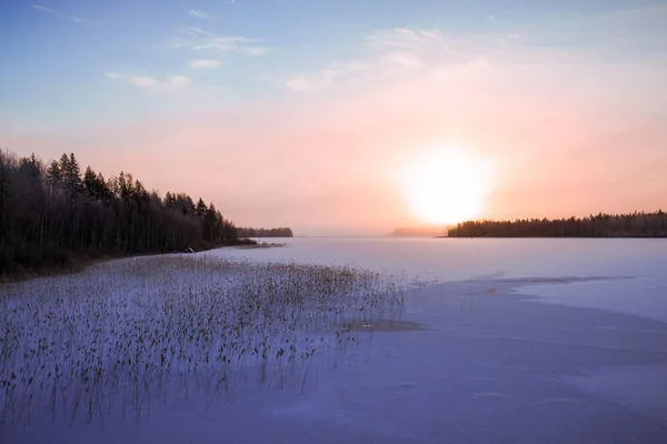 Lago de inverno Imagem De Stock
