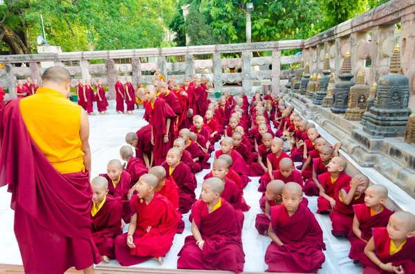 Tibetian neophytes and monks — Stock Photo, Image