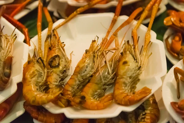 Grilled Shrimp closeup — Stock Photo, Image