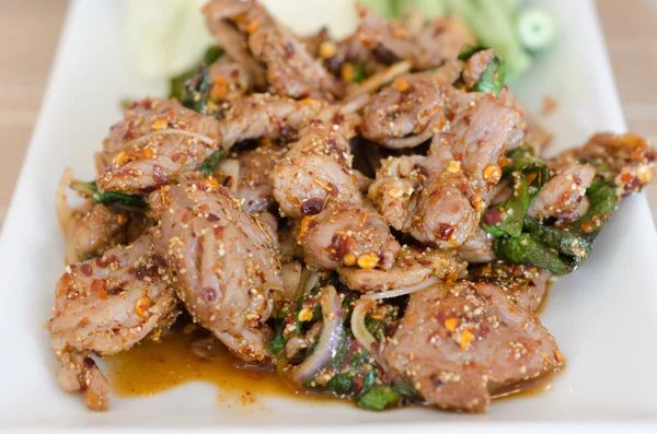 Naam tok moo, Thais eten — Stockfoto