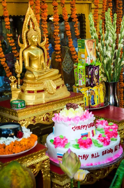 Pastel de cumpleaños Buddha — Foto de Stock
