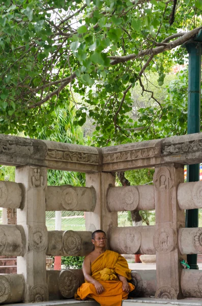 Monk mediation — Stock Photo, Image