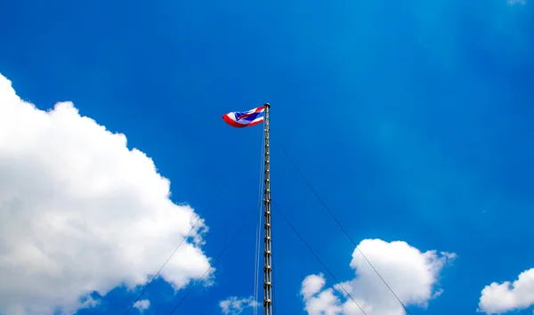 thailand flag with nice sky on flagstaff