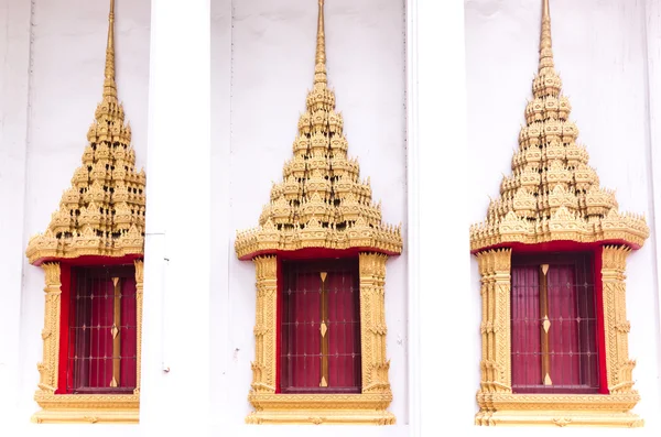 Παράθυρο στο ναό της buddhsim — Φωτογραφία Αρχείου