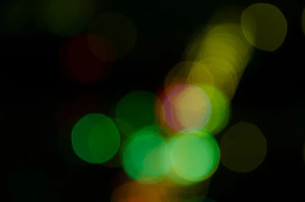 Defocused blur urban abstract green lamp texture background — Stock Photo, Image