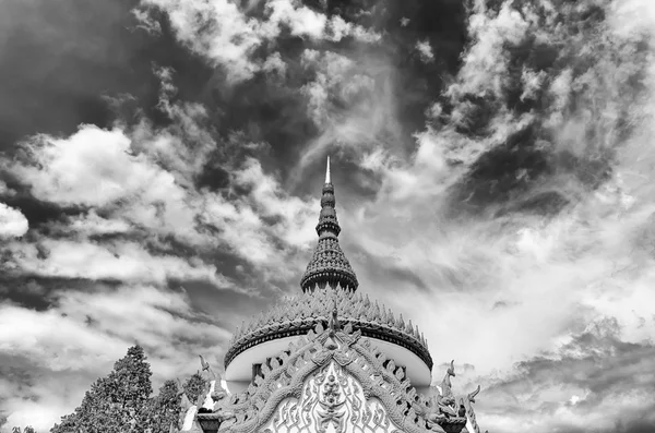 Temple gate in Buddhism Temple Stock Image