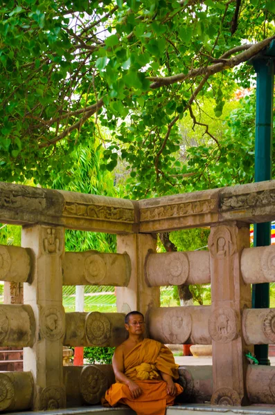 Monk mediation — Stock Photo, Image