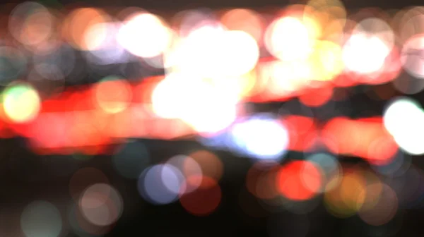 Gece bokeh şehir bulanıklık — Stok fotoğraf