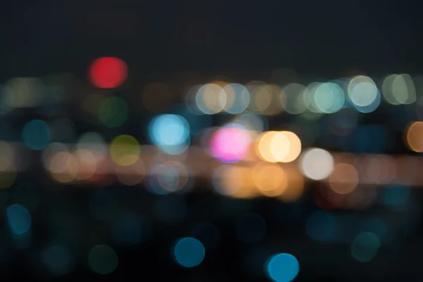 Blur bokeh Ciudad luz de noche — Foto de Stock