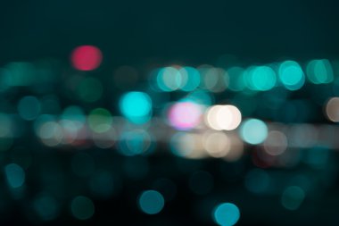 bokeh şehir gece ışık görüntü 