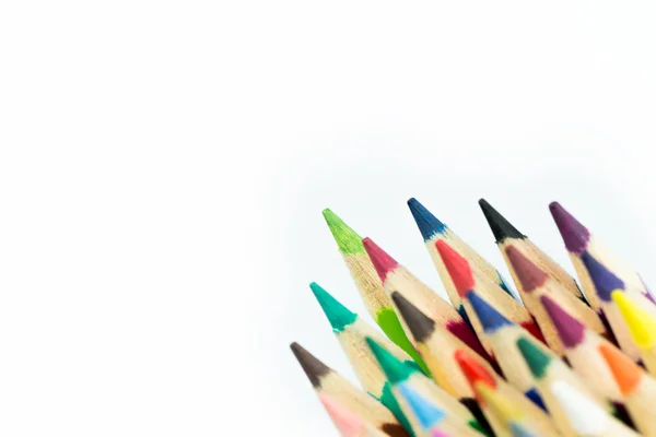 Collezione di matite di colore isolato — Foto Stock