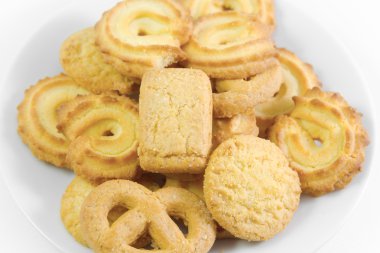 Danimarka kurabiye plaka üzerinde