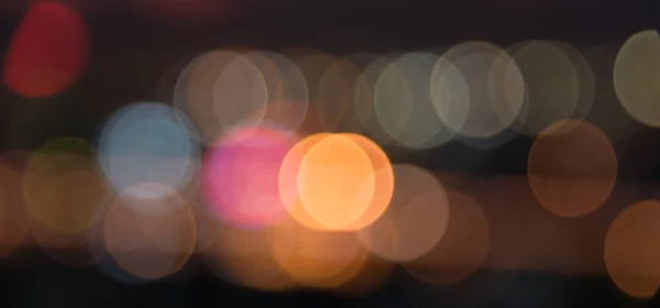 Verschwimmen Bokeh der Stadt in der Nacht — Stockfoto