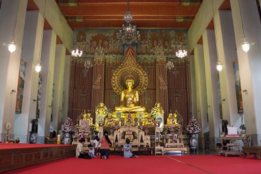 WAT Chanasongkram iç Bangkok, Tayland