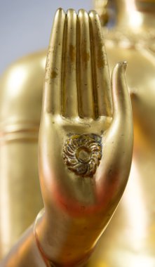 Buda'nın eli Budizm mahmuzun simgesiyle