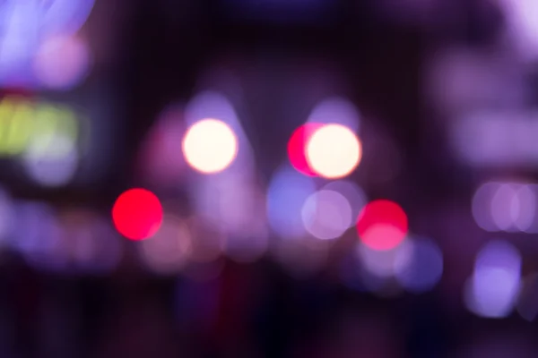 Nightlife bokeh purple tone — Stock Photo, Image