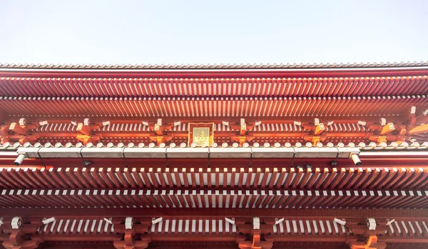 Toit du temple Senjoji au Japon — Photo